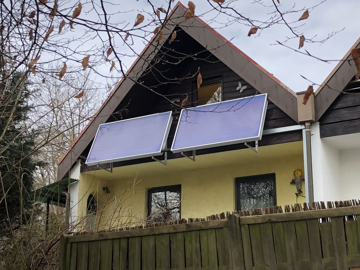 Solar Heisse PV-Anlage Balkon