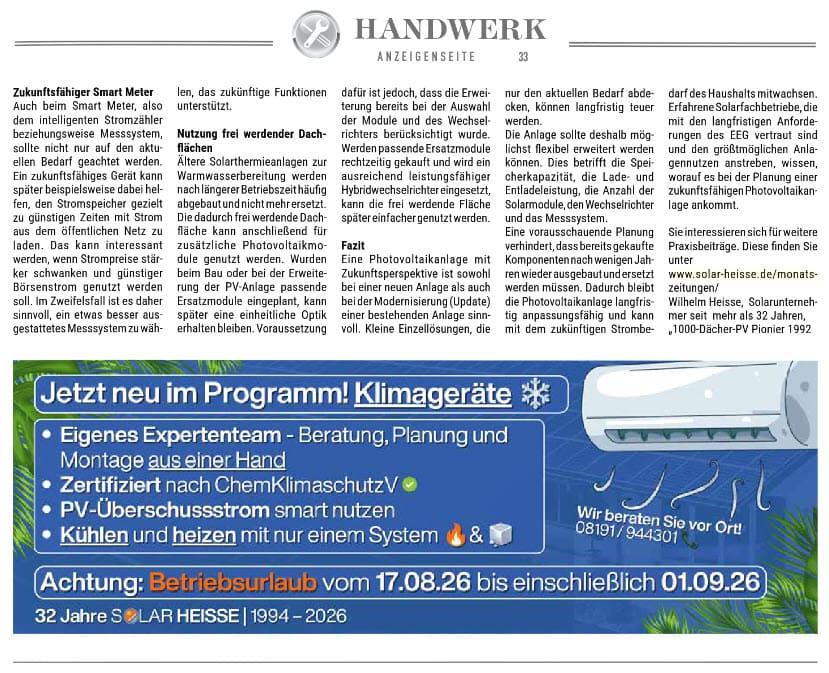 Bericht aus der Monatszeitung August 2026 Bericht aus der Monatszeitung August 2026